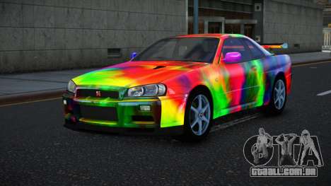 Nissan Skyline R34 Bassty S14 para GTA 4
