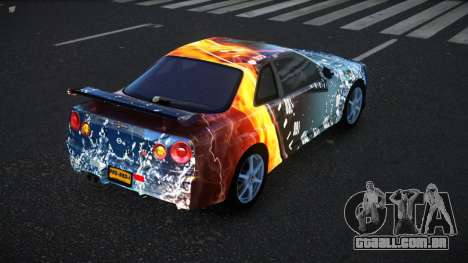 Nissan Skyline R34 Bassty S10 para GTA 4