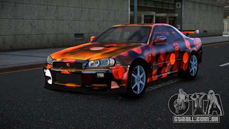 Nissan Skyline R34 Bassty S6 para GTA 4