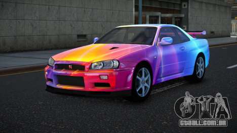 Nissan Skyline R34 Bassty S8 para GTA 4