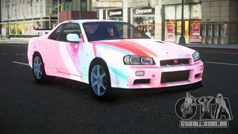 Nissan Skyline R34 Bassty S4 para GTA 4