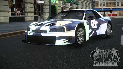 Nissan Skyline R34 GT-R Morley S5 para GTA 4