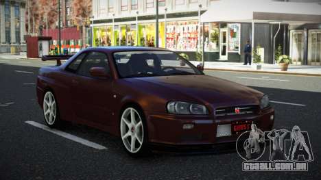 Nissan Skyline R34 Aheg para GTA 4