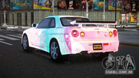 Nissan Skyline R34 Bassty S4 para GTA 4