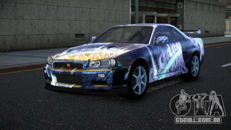 Nissan Skyline R34 Bassty S3 para GTA 4