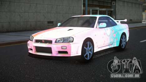 Nissan Skyline R34 Bassty S4 para GTA 4