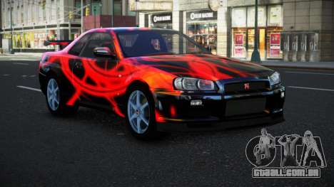 Nissan Skyline R34 Bassty S12 para GTA 4