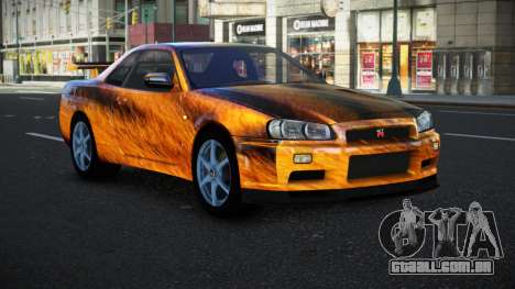 Nissan Skyline R34 Bassty S7 para GTA 4