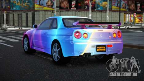 Nissan Skyline R34 Bassty S8 para GTA 4