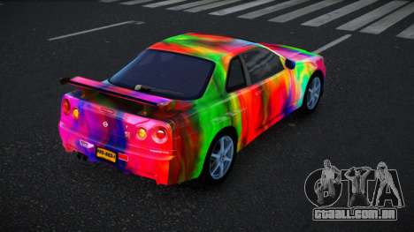 Nissan Skyline R34 Bassty S14 para GTA 4