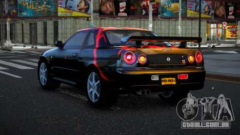 Nissan Skyline R34 Bassty S12 para GTA 4