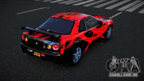 Nissan Skyline R34 Bassty S12 para GTA 4