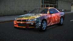 Nissan Skyline R34 Bassty S10 para GTA 4