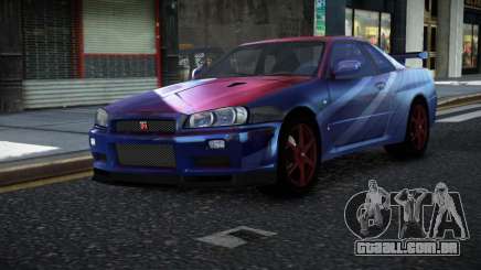 Nissan Skyline R34 Nolia S6 para GTA 4