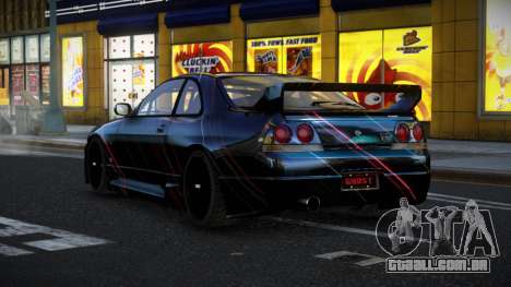 Nissan Skyline R33 Mexron S1 para GTA 4
