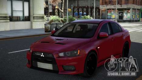 Mitsubishi Lancer Evolution X Rehudi para GTA 4