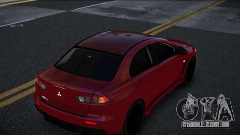 Mitsubishi Lancer Evolution X Rehudi para GTA 4