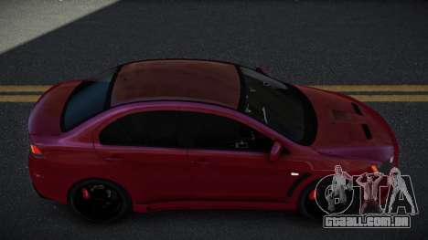 Mitsubishi Lancer Evolution X Rehudi para GTA 4