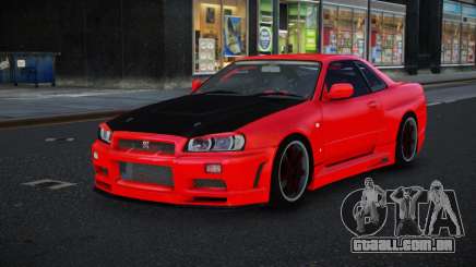 Nissan Skyline R34 Rebeg para GTA 4